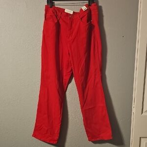 Judy Blue Vibrant Red Pants Wide Leg